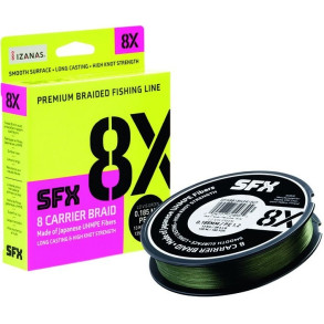 Sufix Splétaná šňůra SFX 8X tmavě zelená 135 m