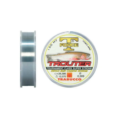 Trabucco T-Force Trouter 150 m – monofilní vlasec na lov pstruhů
