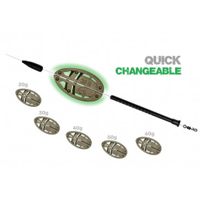 ZFISH Sada Method Feeder Set ZFX 30,40g+Formička